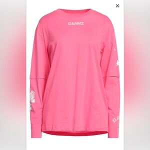 GANNI LONG-SLEEVE TEE